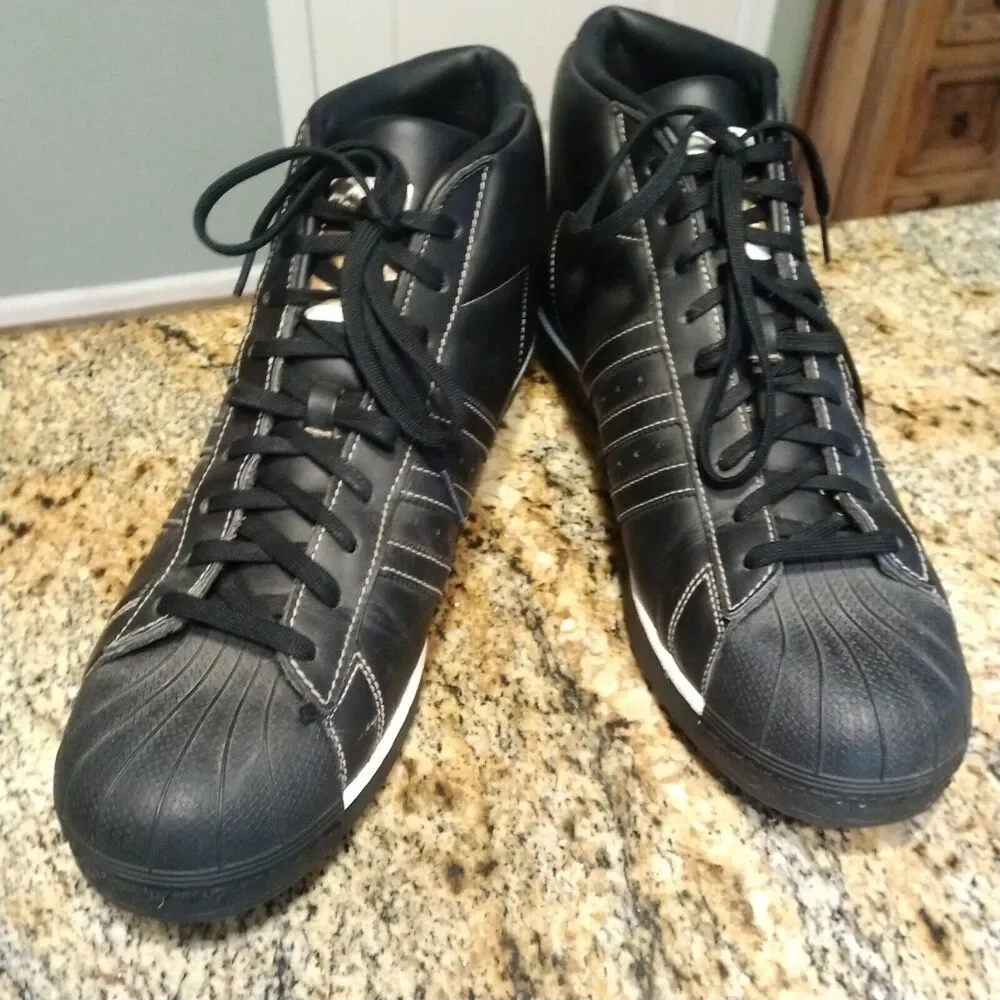 Rare Adidas Pro Model Black Tactile Gold Basketball Shoe BY4173 Men's US 12.5
